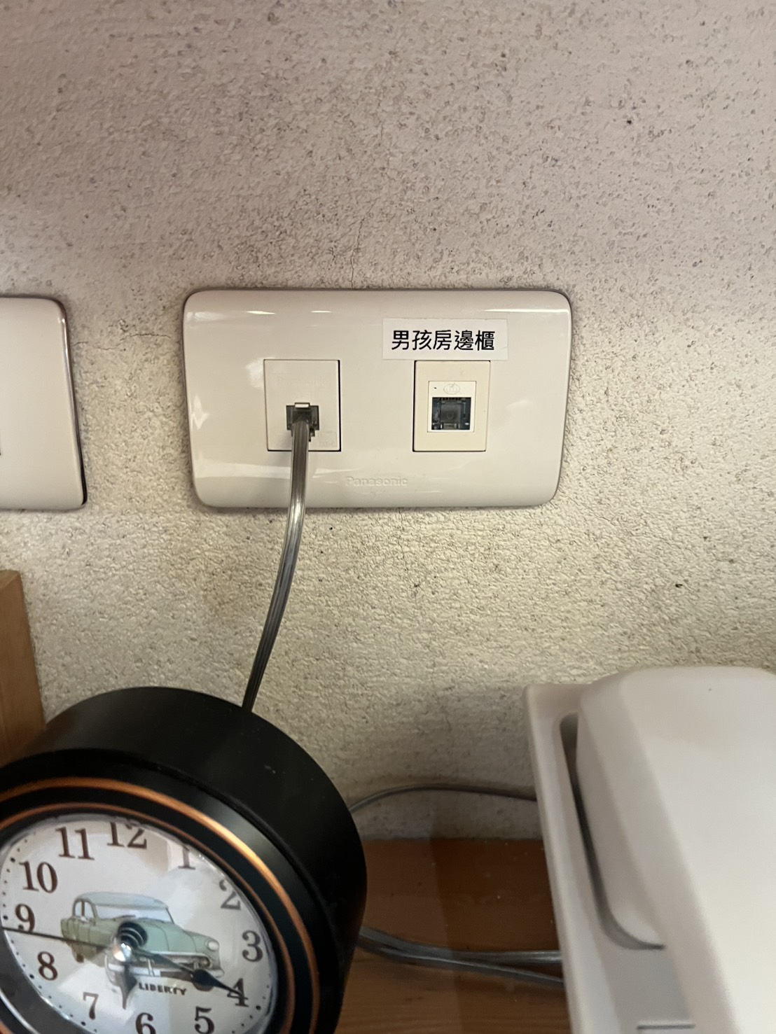 現場網路面板與點位標籤